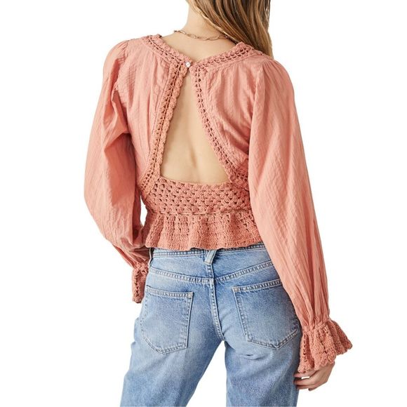 Free People Megan Crochet Top - Size Large - Picture 4 of 7